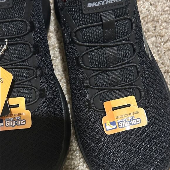 Skechers Black Slip-Ins with Air-Cooled Memory Foam, Work Footwear. Size 7 NWT - Picture 3 of 9